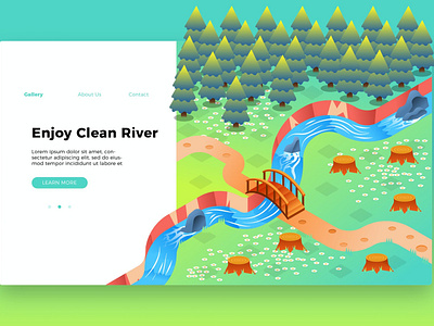 River - Banner & Landing Page