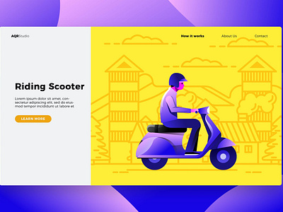 Scooter - Banner & Landing Page