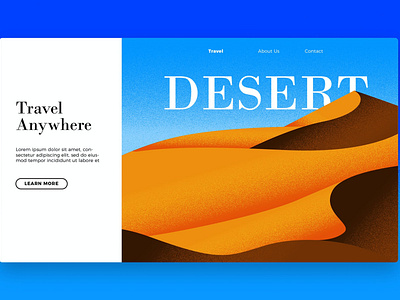 Desert Travel - Banner & Landing Page