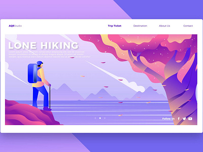 Hiker - Banner & Landing Page