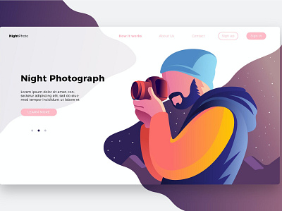 Photography Night-Banner & Landing Page app banner banner landing branding design development html landing page multipurpose photography purpose strategy ui ui design ux ux design web development web maintance webapp website