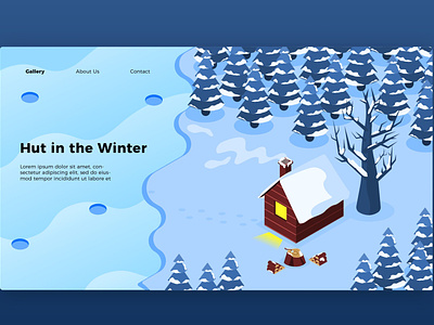 Winter Hut - Banner & Landing Page