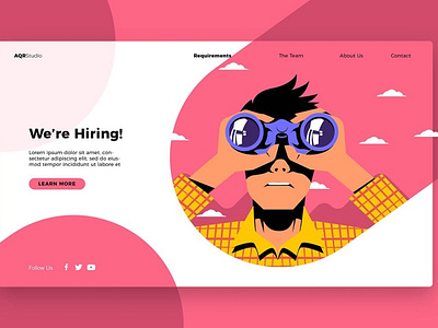 are hiring - Banner & Landing Page