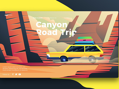 road trip - Banner & Landing Page