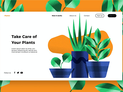 Plants - Banner & Landing Page