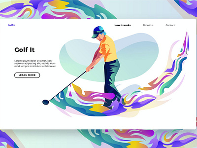 Golf It - Banner & Landing Page