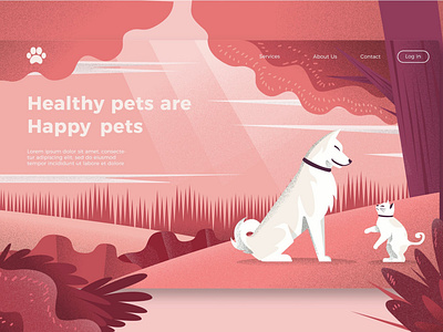 Cat and Dogs - Banner & Landing Page