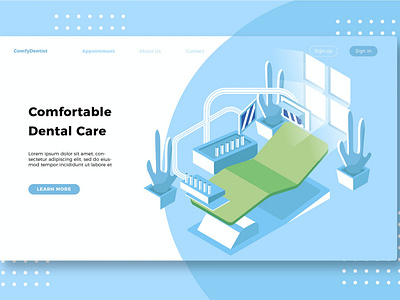 Dental Care - Banner & Landing Page