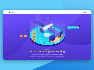 Isometric Landing Page