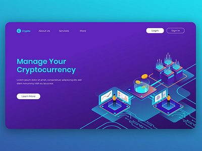 Isometric Landing Page