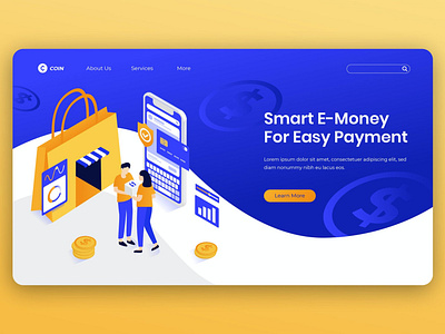 Isometric Landing Page