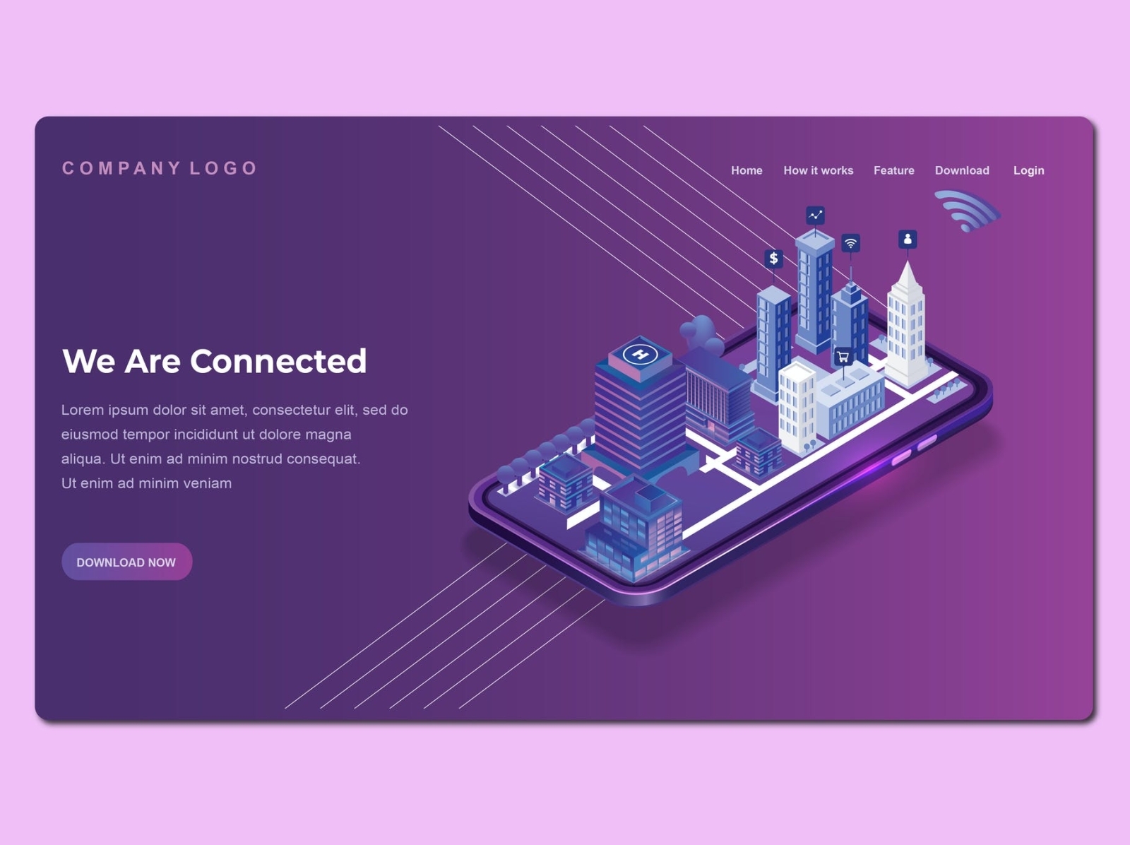 Isometric Landing Page By Deborah Jones On Dribbble