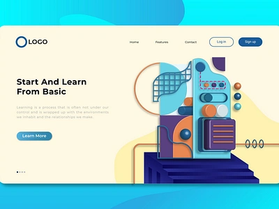 Landing Pages app banner concept design development isometric landing page marketing page process professional it profit ui ui design ux ux design web development web maintance webapp website