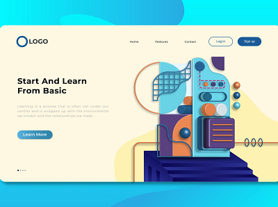 Landing Pages app banner concept design development isometric landing page marketing page process professional it profit ui ui design ux ux design web development web maintance webapp website