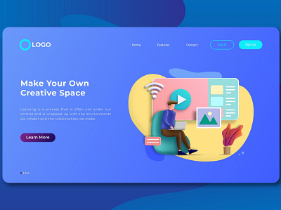 Landing Pages app banner concept design development isometric landing page marketing page process professional it profit ui ui design ux ux design web development web maintance webapp website