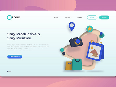 Landing Pages app banner concept design development isometric landing page marketing page process professional it profit ui ui design ux ux design web development web maintance webapp website