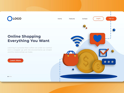 Landing Pages app banner concept design development isometric landing page marketing page process professional it profit ui ui design ux ux design web development web maintance webapp website