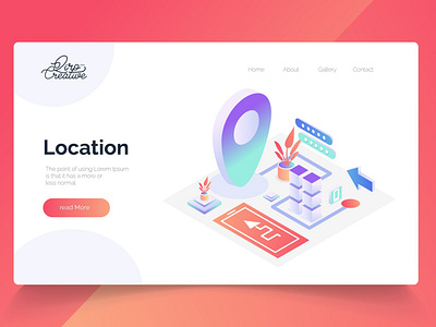 Location - Isometric Landing Page