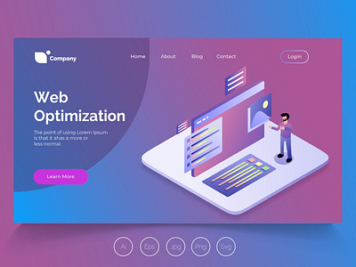 Isometric Landing Page vol.24