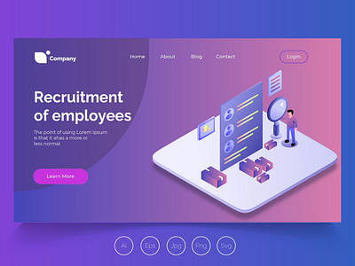 Isometric Landing Page vol.23