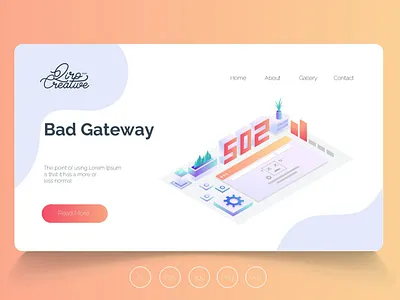 Isometric Landing Page QRS1 app bad banner design development gateway illustration isometric landing page management professional it profit ui ui design ux ux design web development web maintance webapp website