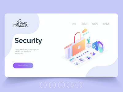 Isometric Landing Page QRS13