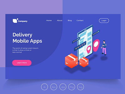 Isometric Landing Page vol. 21