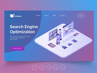 Isometric Landing Page vol.26