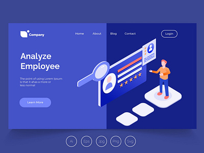 FREE Isometric Landing Page