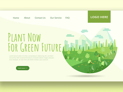 FREE Go Green - Landing Page