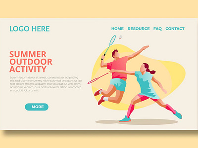 FREE Bandminton - Landing Page