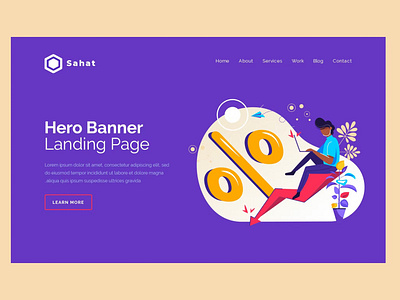 Sahat - Hero Banner Template