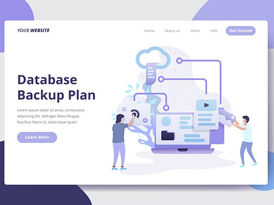 Database Backup Plan - Landing Page