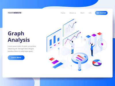 Graph Analysis - Landing Page app backup branding database backup design documents graph analysis graphic design illustration landing landing page management page storage template ui ui design ux ux design website