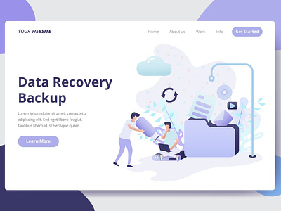 Data Recovery Backup - Landing Page