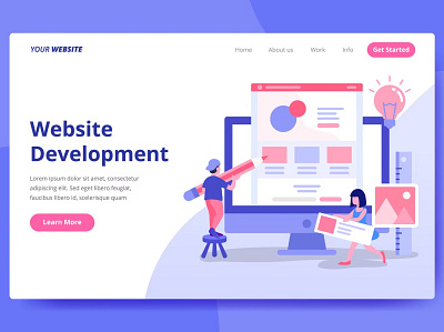 Ecommerce - Landing page app branding concept design development development plan ecommerce flat graphic design illustration landing landing page page ui ui design ux ux design web website website development