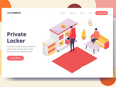 Private Locker - Landing Page