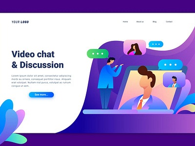Video Chat Landing Page