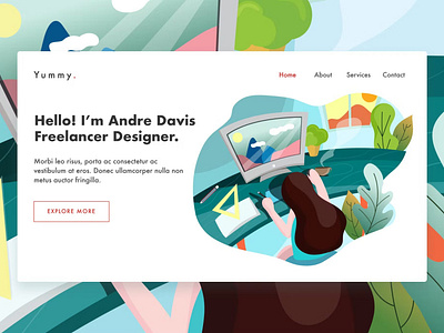 Graphic designer web template