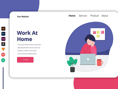 Work At Home - Landing Page