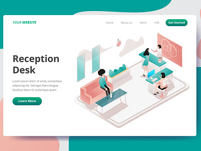 Reception Desk - Landing Page