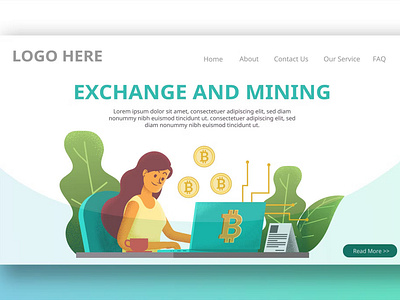 Cryptocurrency Exchange - Landing Page