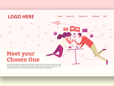 Dinner Dating - Landing Page