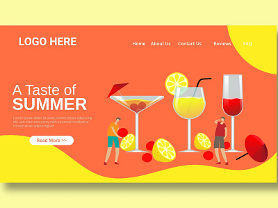 Cocktail Beverages - Landing Page app application beverages branding cocktail cocktail beverages design entrance graphic design illustration landing landing page motion graphics technology ui ui design ux ux design walkthrough website