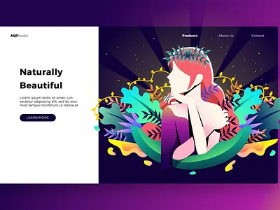 Beauty - Banner & Landing Page app banner beauty beauty banner branding concept design development graphic design illustration landing launch motion graphics process ui ui design ux ux design webapp website