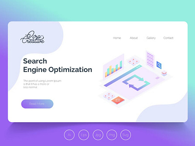 FREE Isometric Landing Page