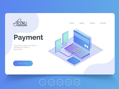 FREE Isometric Landing Page