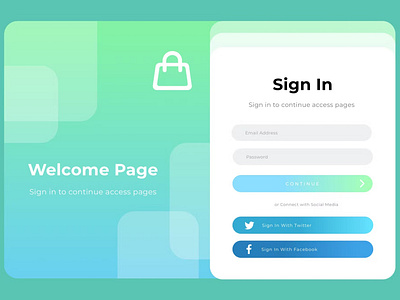 Free Login Page Screen