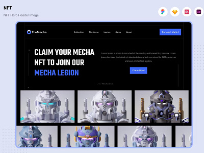 FREE NFT Hero Header Image app blockchain branding coin conceptual currency cyberspace design exchange graphic design illustration motion graphics network nft nft hero ui ui design ux ux design website