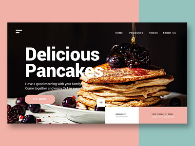 Breakfast & Pancakes - Landing Page